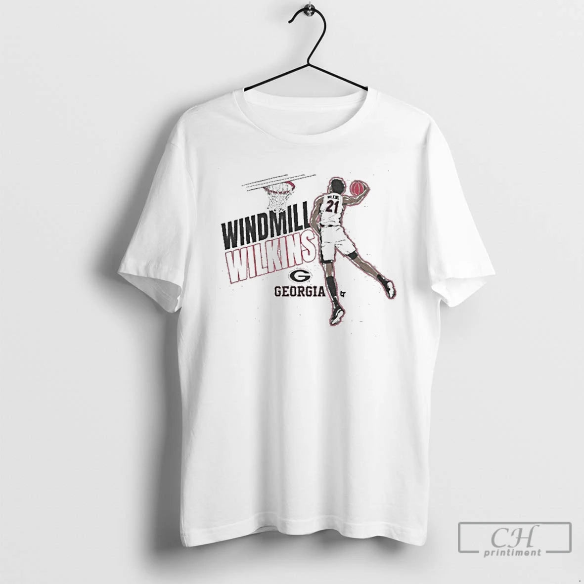 Premium Georgia Basketball Windmill Jake Wilkins T-Shirts, Hoodie, Sweatshirt | InkNestWear.com