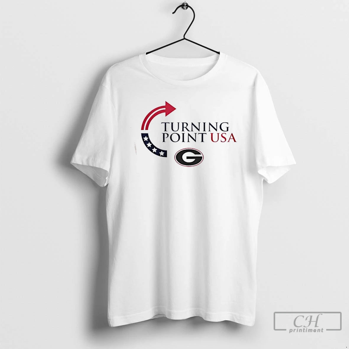 Premium Georgia Bulldogs X Freedom Turning Point Usa Charlie Kirk 2 Sided T Shirts Hoodie, Sweatshirt | InkNestWear.com
