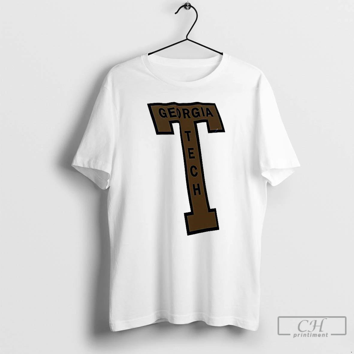 Premium Georgia Tech Yellow Jackets T Football Logo T Shirts Hoodie, Sweatshirt | InkNestWear.com