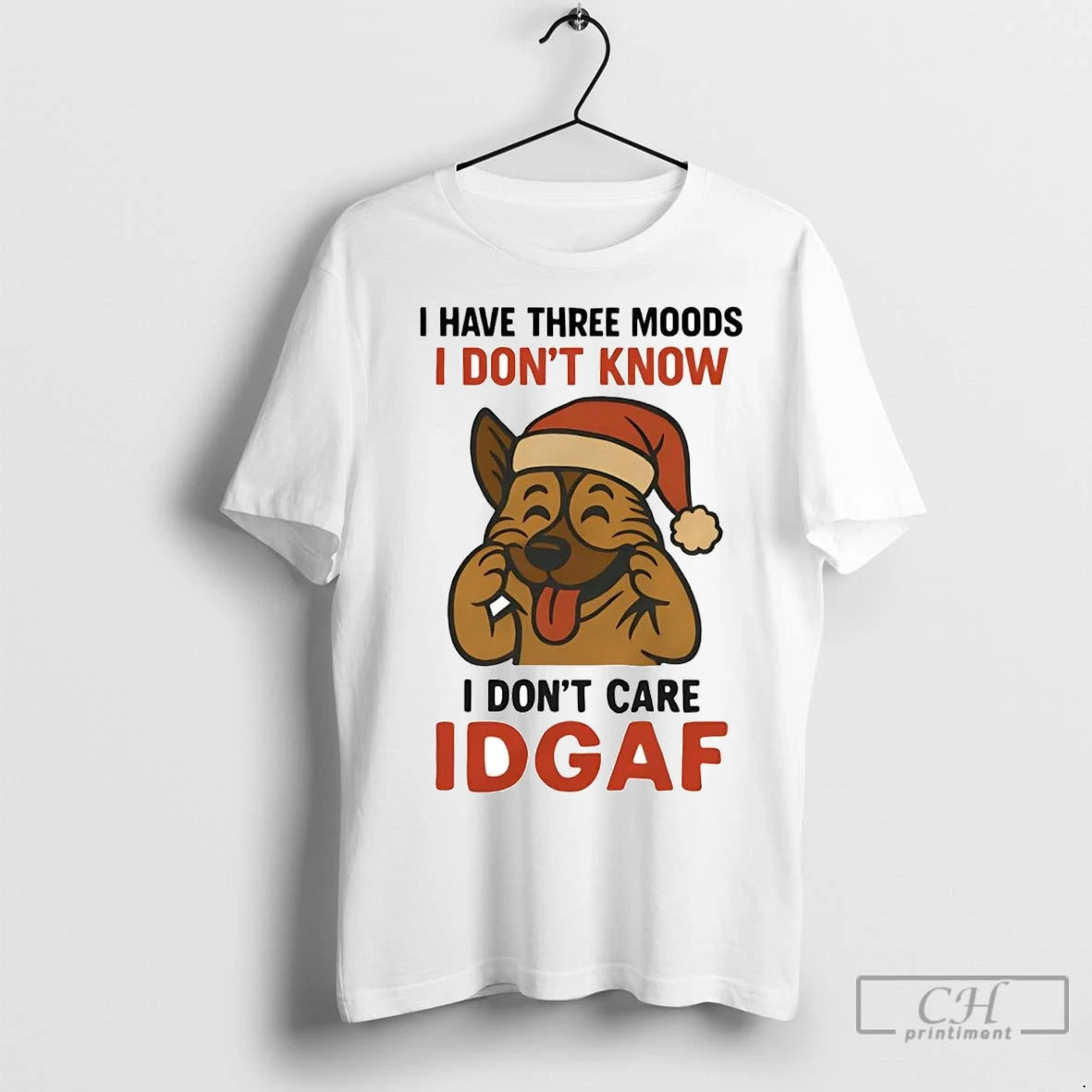 Premium German Shepherd I Have Three Moods I Dont Know I Dont Care Idgaf T-Shirts, Hoodie, Sweatshirt | InkNestWear.com