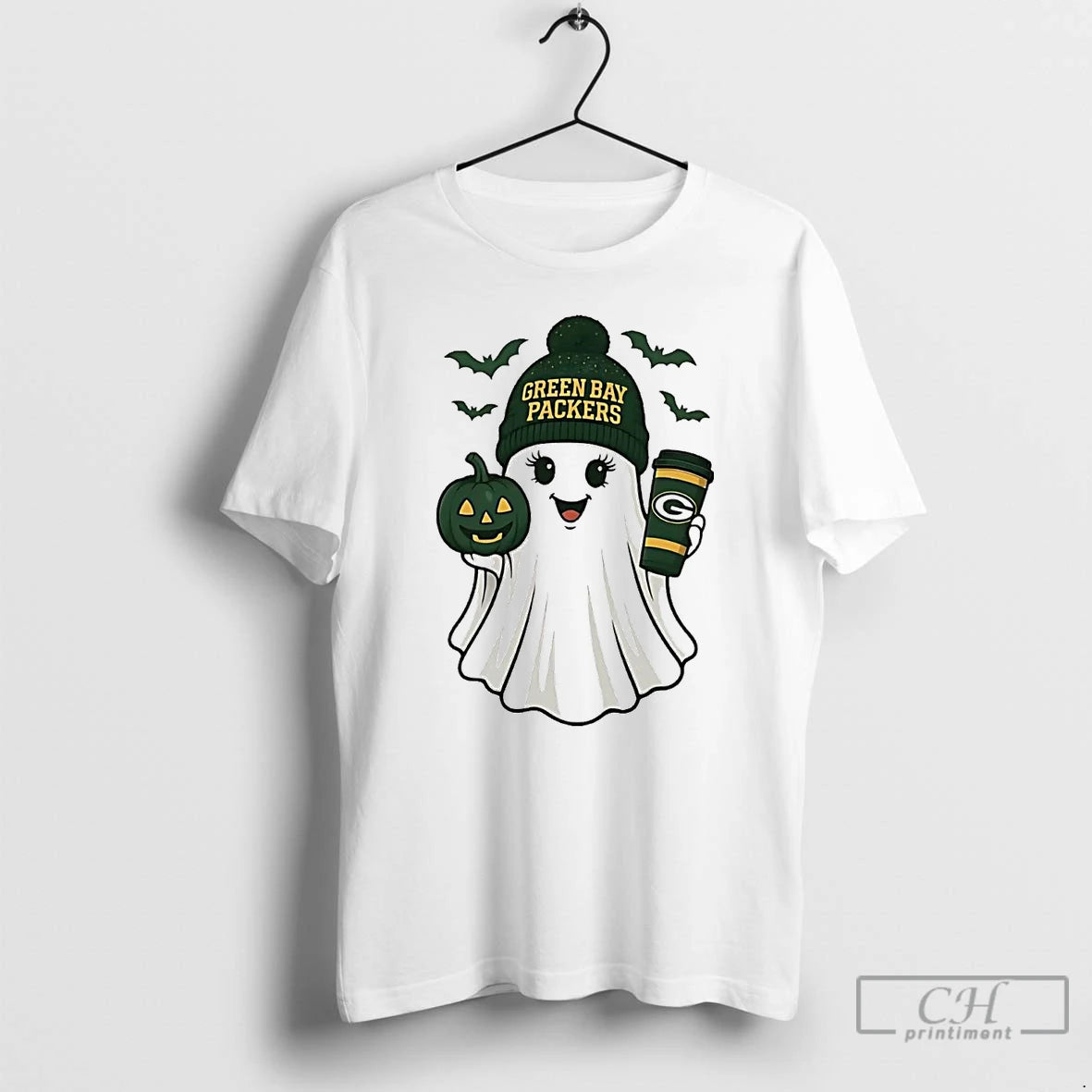 Premium Ghost Green Bay Packers Halloween T Shirts Hoodie, Sweatshirt | InkNestWear.com