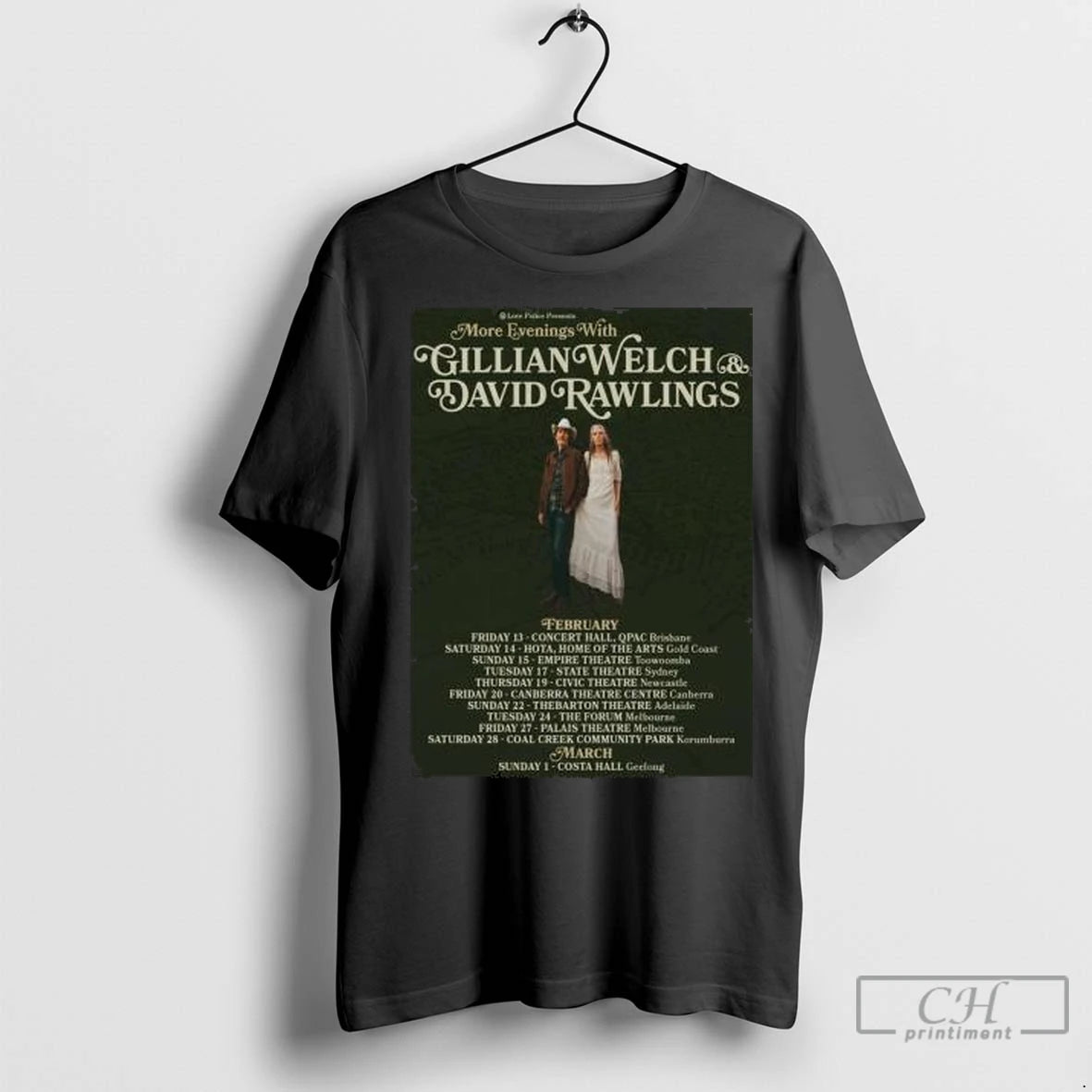 Premium Gillian Welch And David Rawlings Feb And March 2026 Circle Black T-Shirts, Hoodie, Sweatshirt | InkNestWear.com