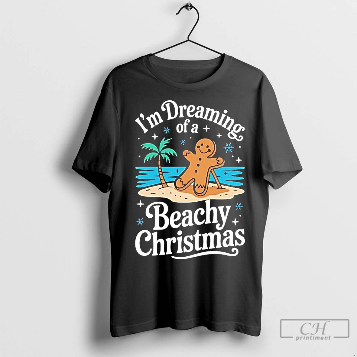 Premium Gingerbread Im Dreaming Beachy Christmas T-Shirts, Hoodie, Sweatshirt | InkNestWear.com