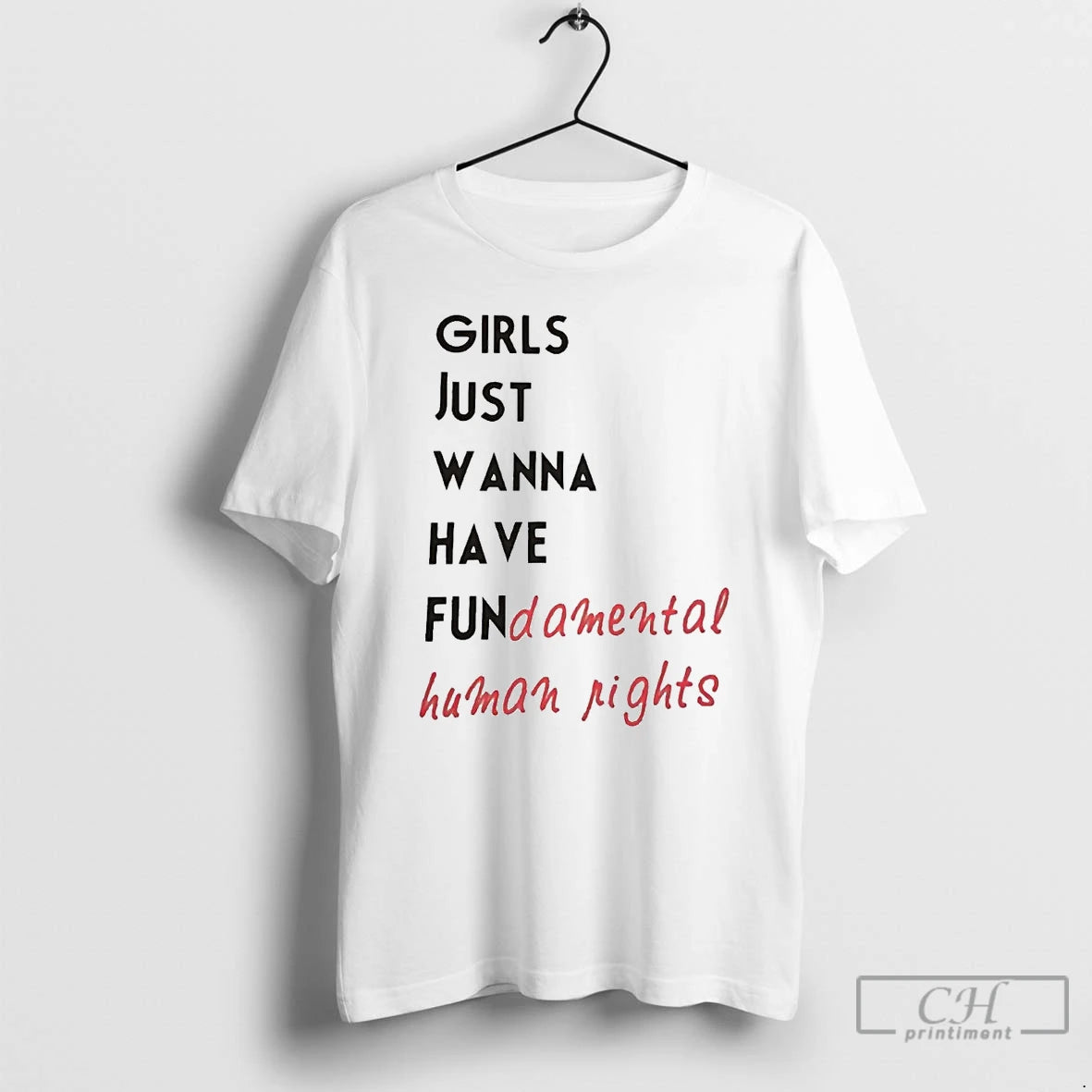 Premium Girl Just Wanna Have Fundamental Human Rights T Shirts Hoodie, Sweatshirt | InkNestWear.com