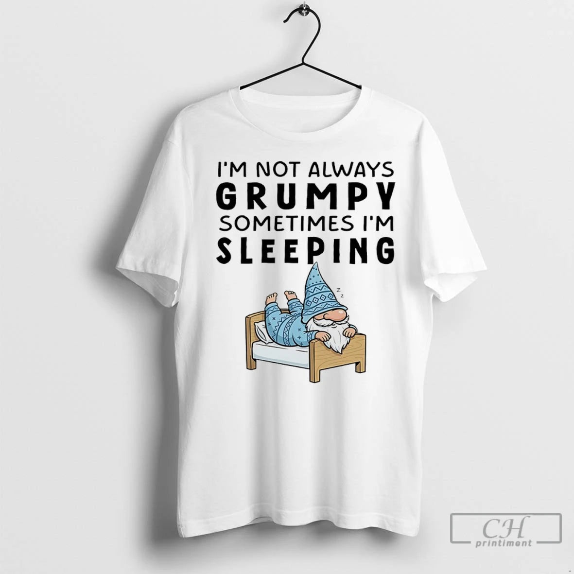 Premium Gnome Im Not Always Grumpy Sometimes Im Sleeping T-Shirts, Hoodie, Sweatshirt | InkNestWear.com