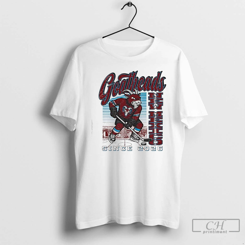 Premium Goatheads New Mexico Hockey Mascot Since 2026 Graphic T Shirts Hoodie, Sweatshirt | InkNestWear.com