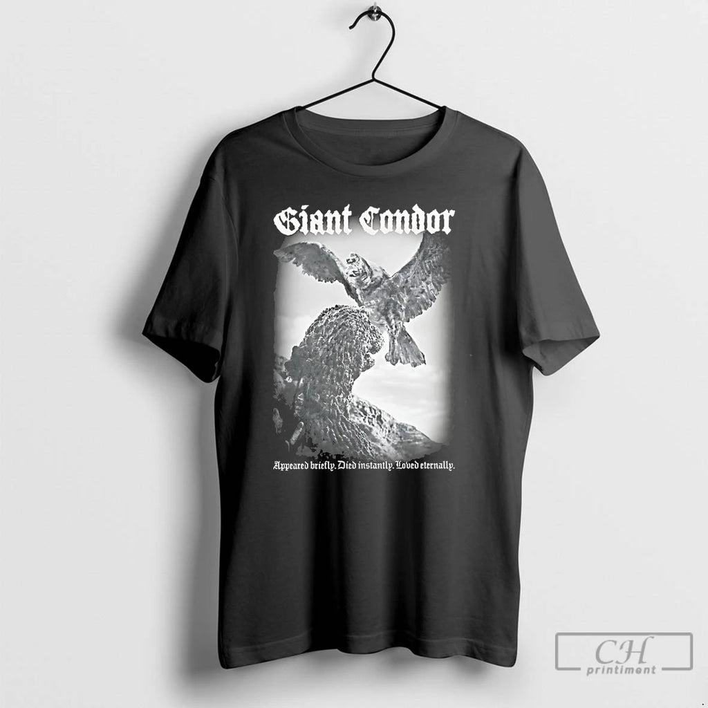 Premium Godzilla Giant Condor Appeared Briefly Died Instantly Loved Eternally T Shirts Hoodie, Sweatshirt | InkNestWear.com