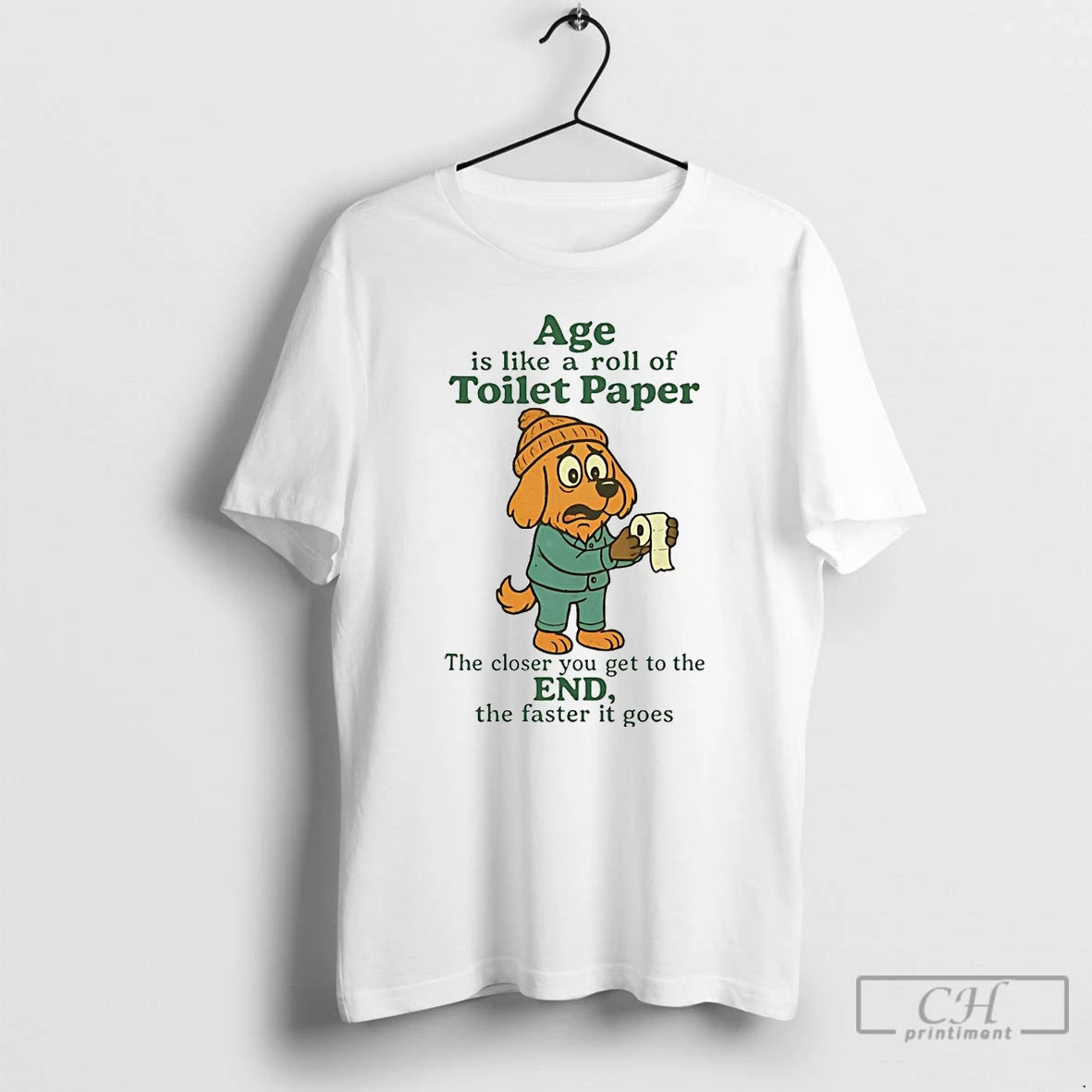 Golden Retriever Age Is Like Roll Toilet Paper T-Shirts, Hoodie, Sweatshirt