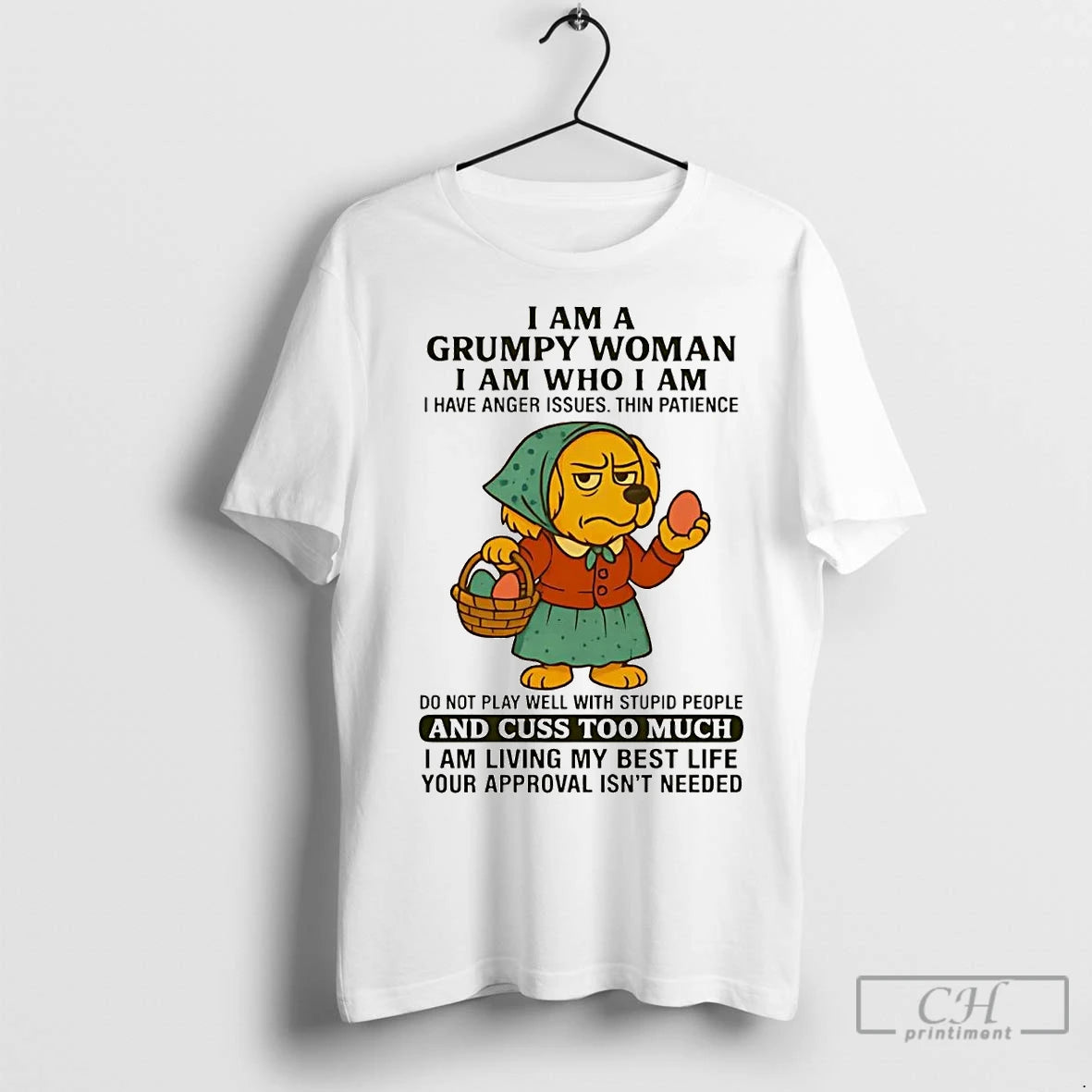 Premium Golden Retriever I Am A Grumpy Woman I Am Who I Am T-Shirts, Hoodie, Sweatshirt | InkNestWear.com