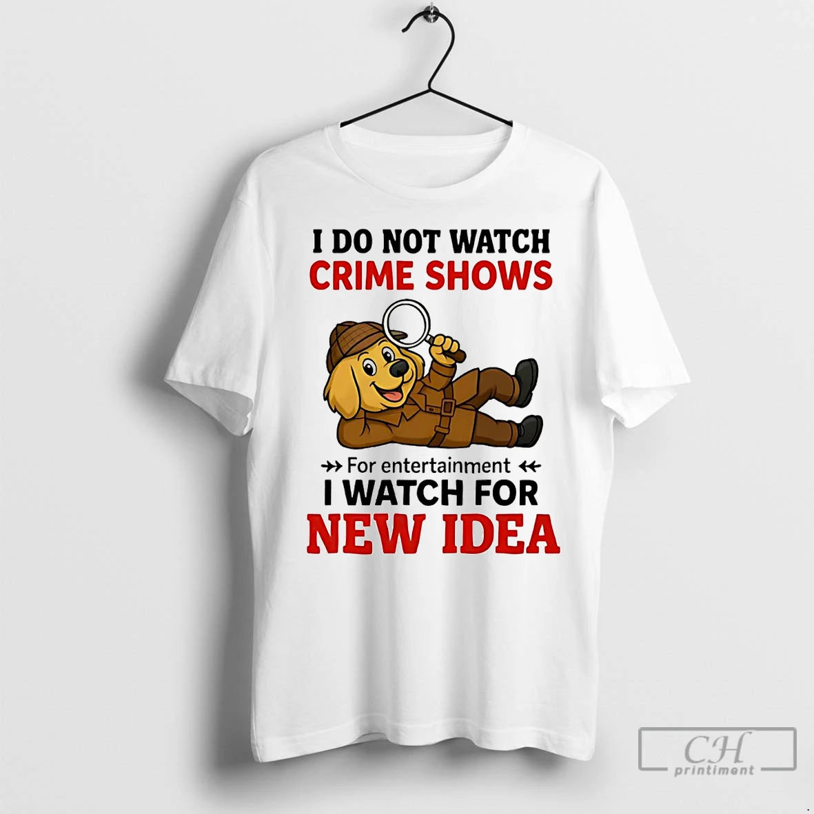 Premium Golden Retriever I Do Not Watch Crime Shows I Watch For New Idea T-Shirts, Hoodie, Sweatshirt | InkNestWear.com