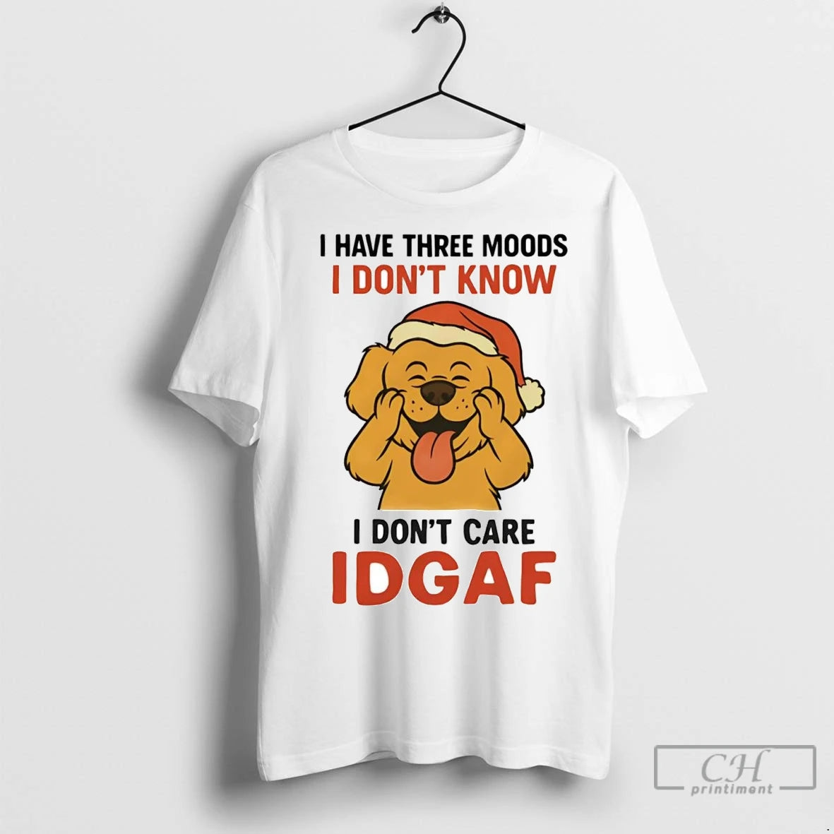 Premium Golden Retriever I Have Three Moods I Dont Know I Dont Care Idgaf T-Shirts, Hoodie, Sweatshirt | InkNestWear.com