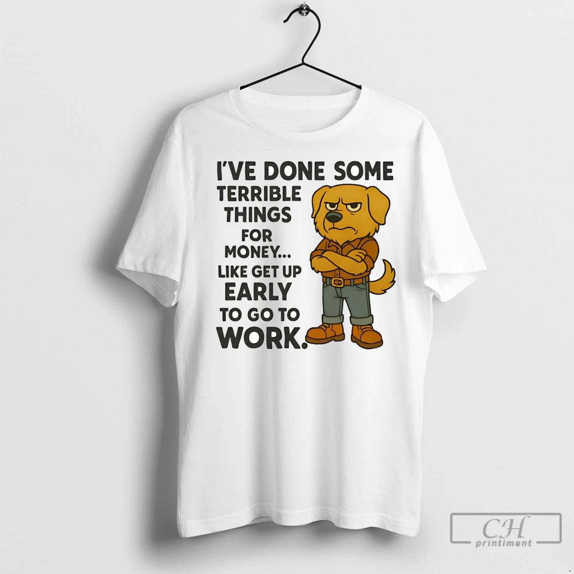 Premium Golden Retriever Ive Done Some Terrible Things For Money Early Work T-Shirts, Hoodie, Sweatshirt | InkNestWear.com