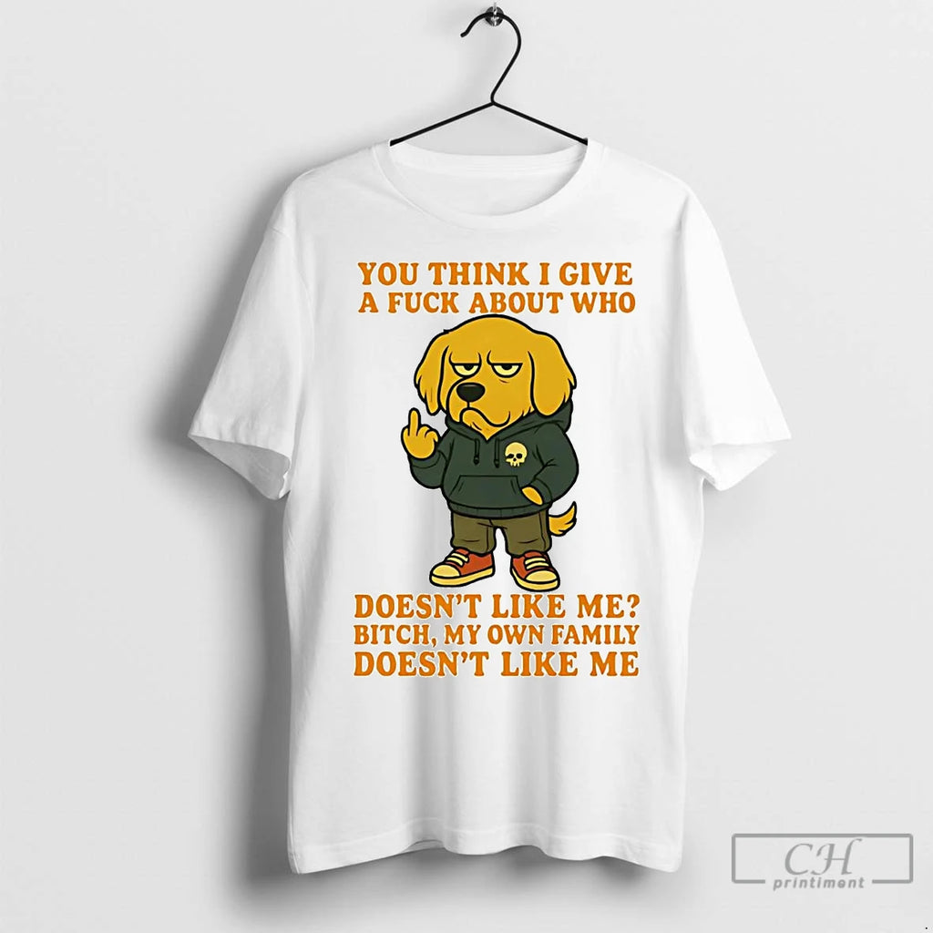 Premium Golden Retriever You Think I Give A Fuck T-Shirts, Hoodie, Sweatshirt | InkNestWear.com