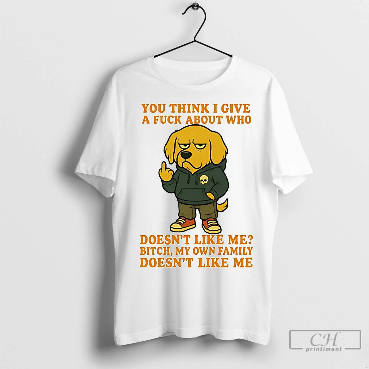 Premium Golden Retriever You Think I Give A Fuck T-Shirts, Hoodie, Sweatshirt | InkNestWear.com