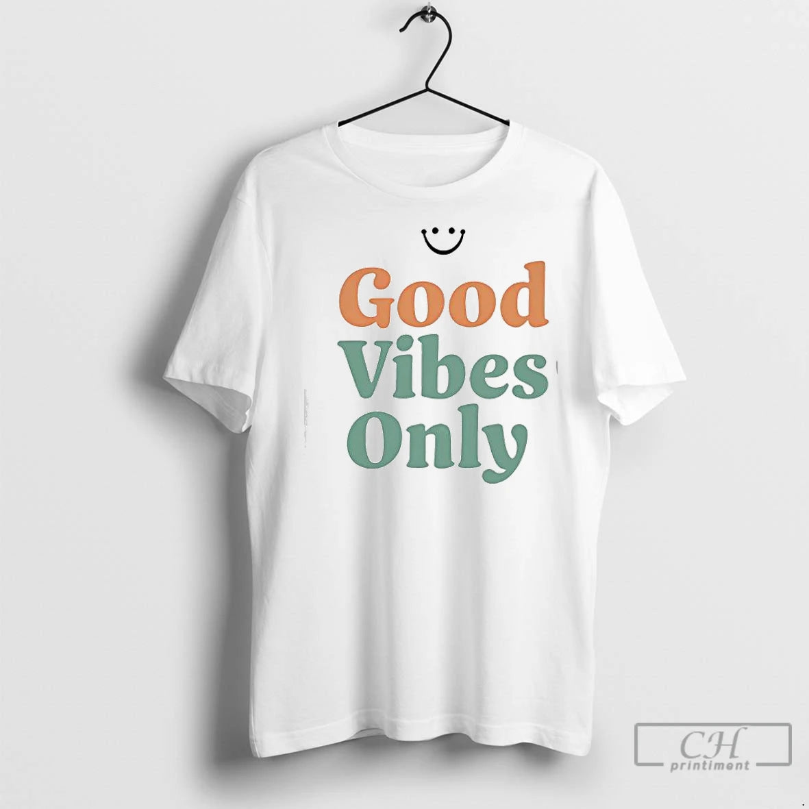 Premium Good Vibes Only Retro Smile T-Shirts, Hoodie, Sweatshirt | InkNestWear.com