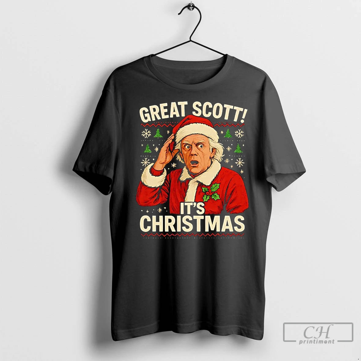 Premium Great Scott Back To The Future Its Christmas T-Shirts, Hoodie, Sweatshirt | InkNestWear.com