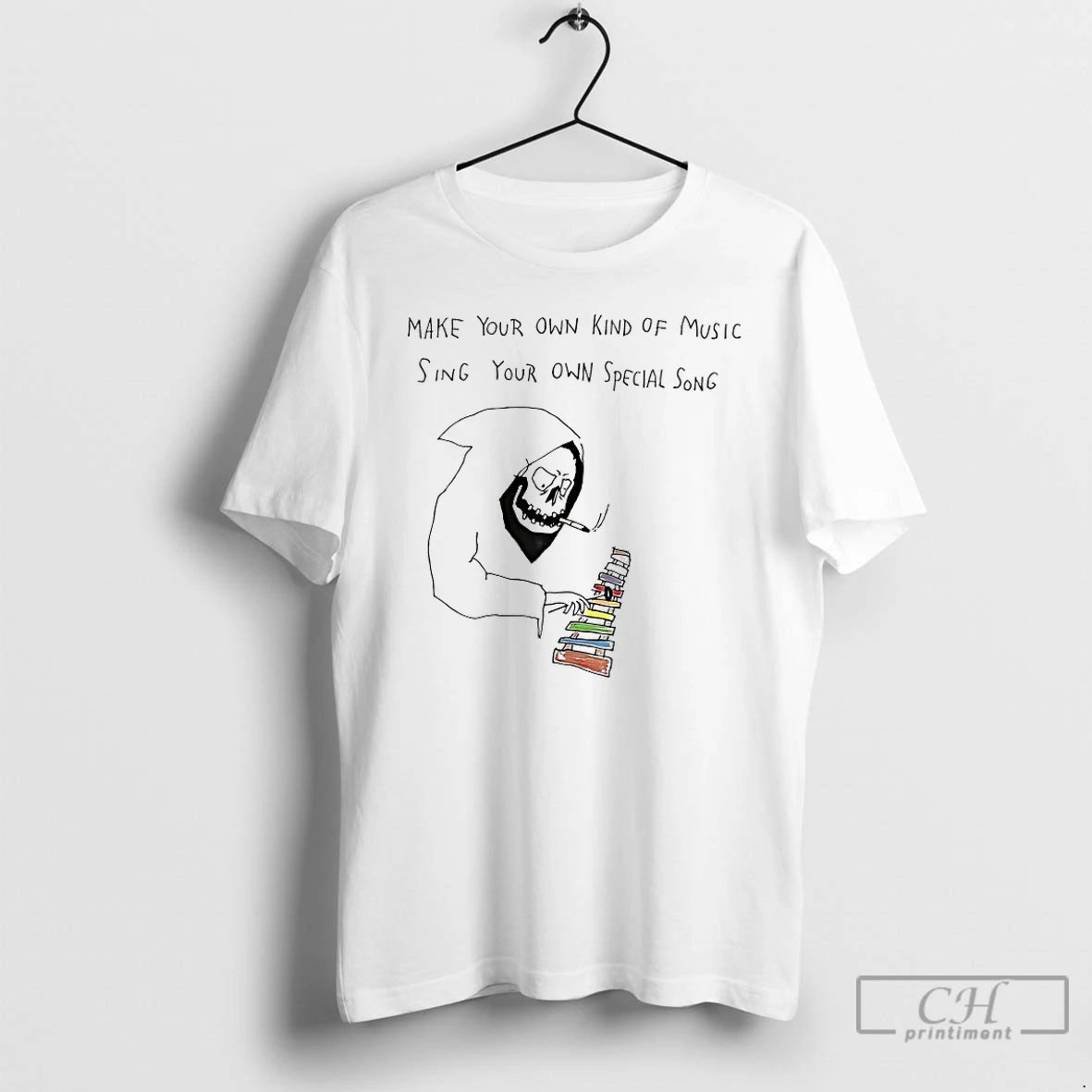 Premium Grim Reaper Make Your Own Kind Of Music T-Shirts, Hoodie, Sweatshirt | InkNestWear.com