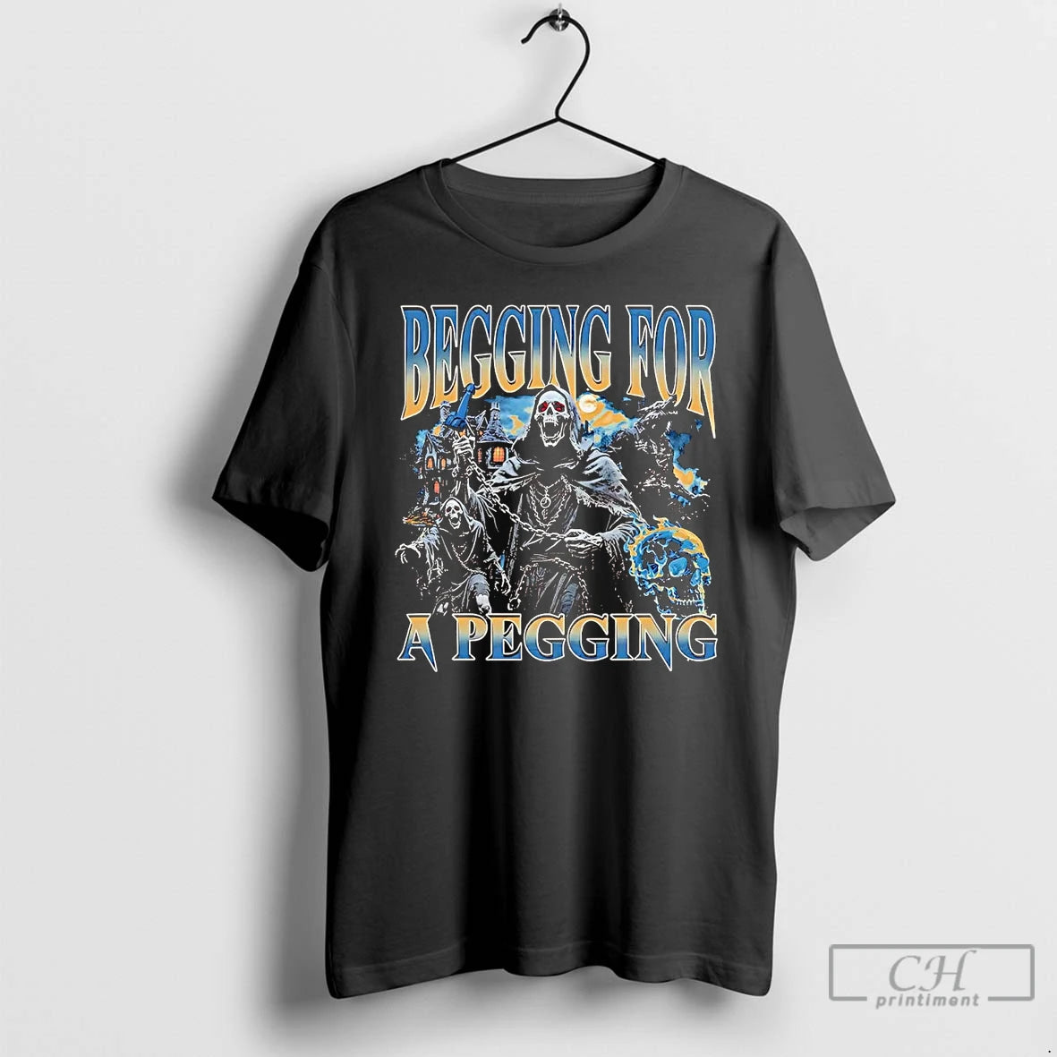 Premium Grim Reaper Begging For A Pegging T Shirts Hoodie, Sweatshirt | InkNestWear.com