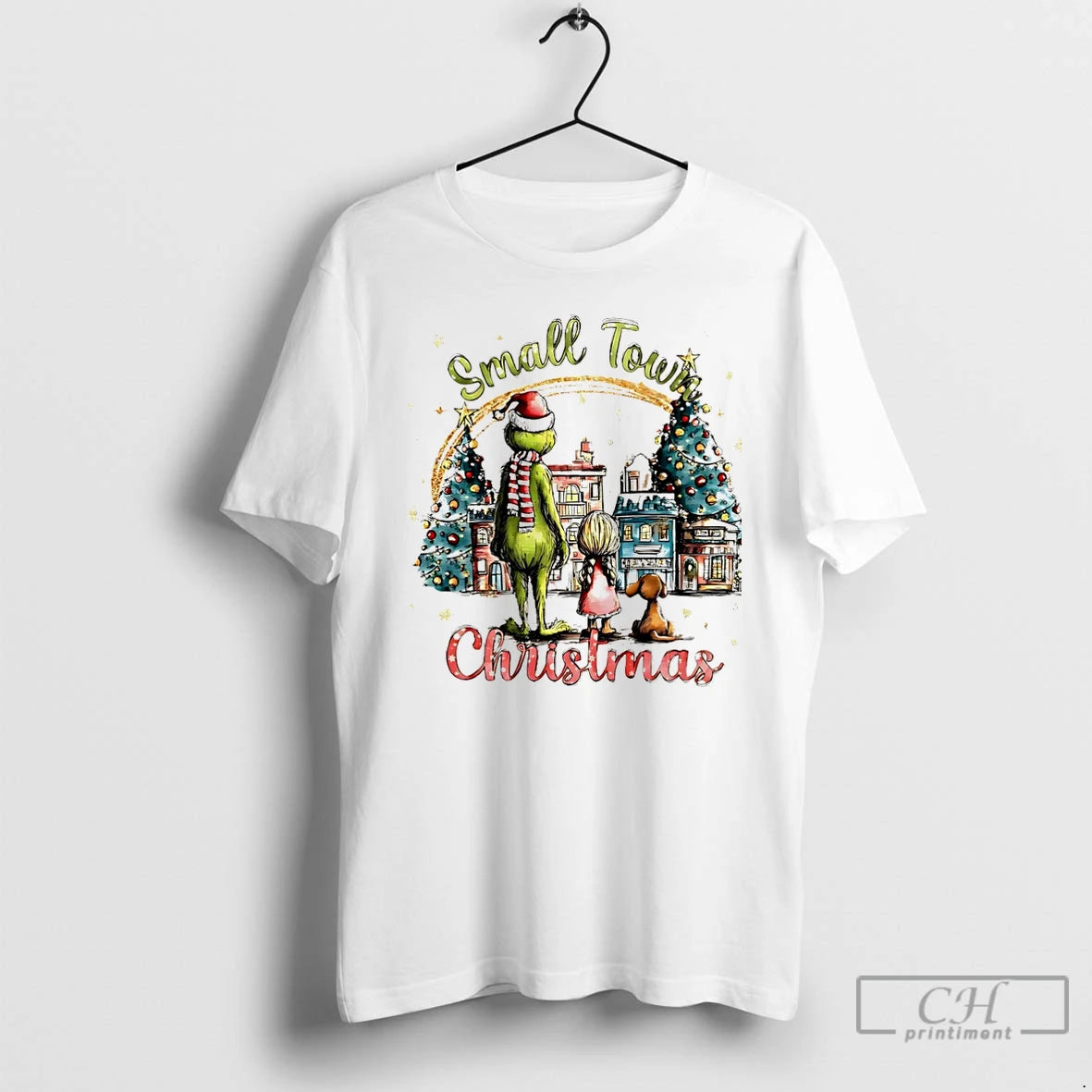 Premium Grinch And Friends Small Town Christmas Christmas T Shirts Hoodie, Sweatshirt | InkNestWear.com