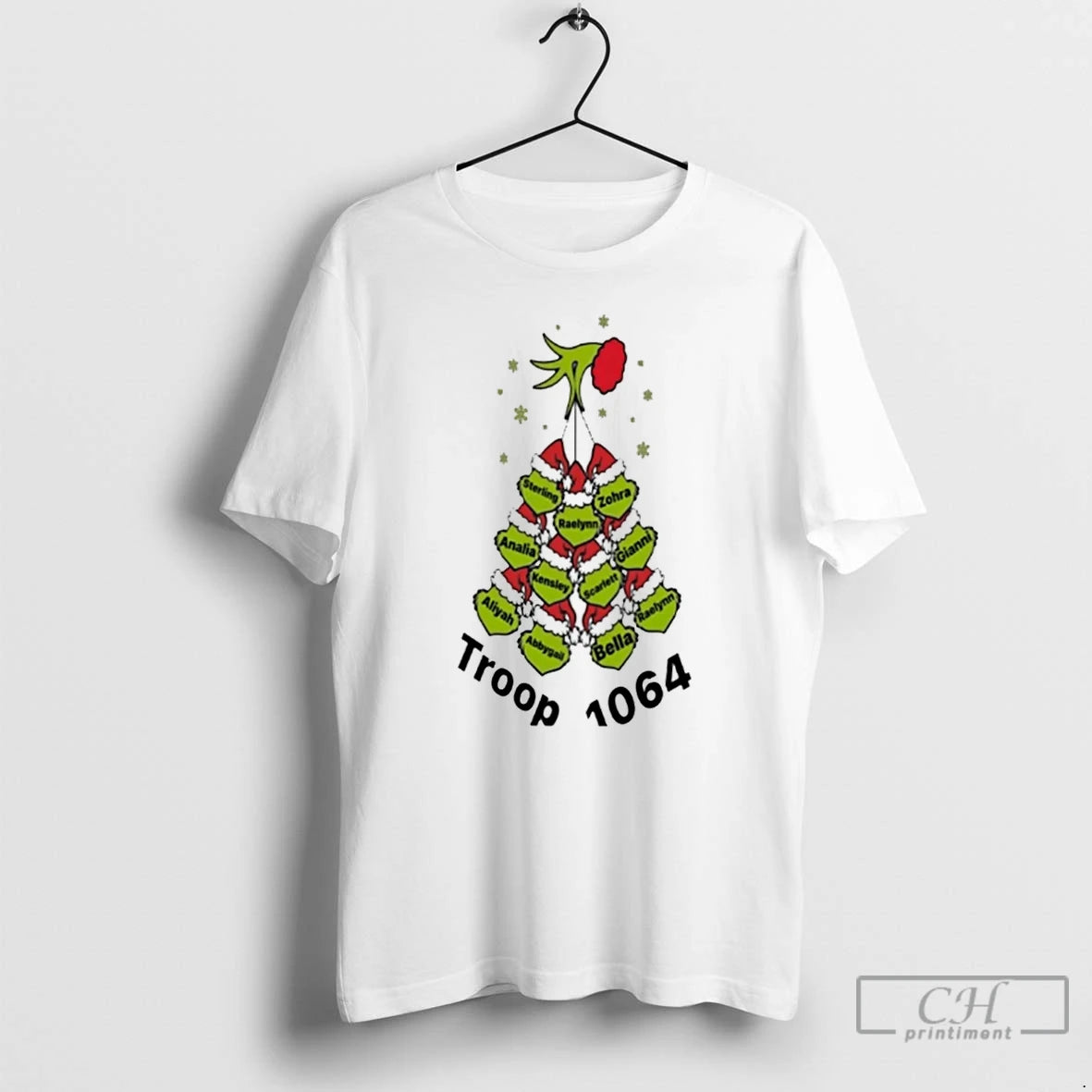 Premium Grinch Christmas Tree Troop 1064 T Shirts Hoodie, Sweatshirt | InkNestWear.com