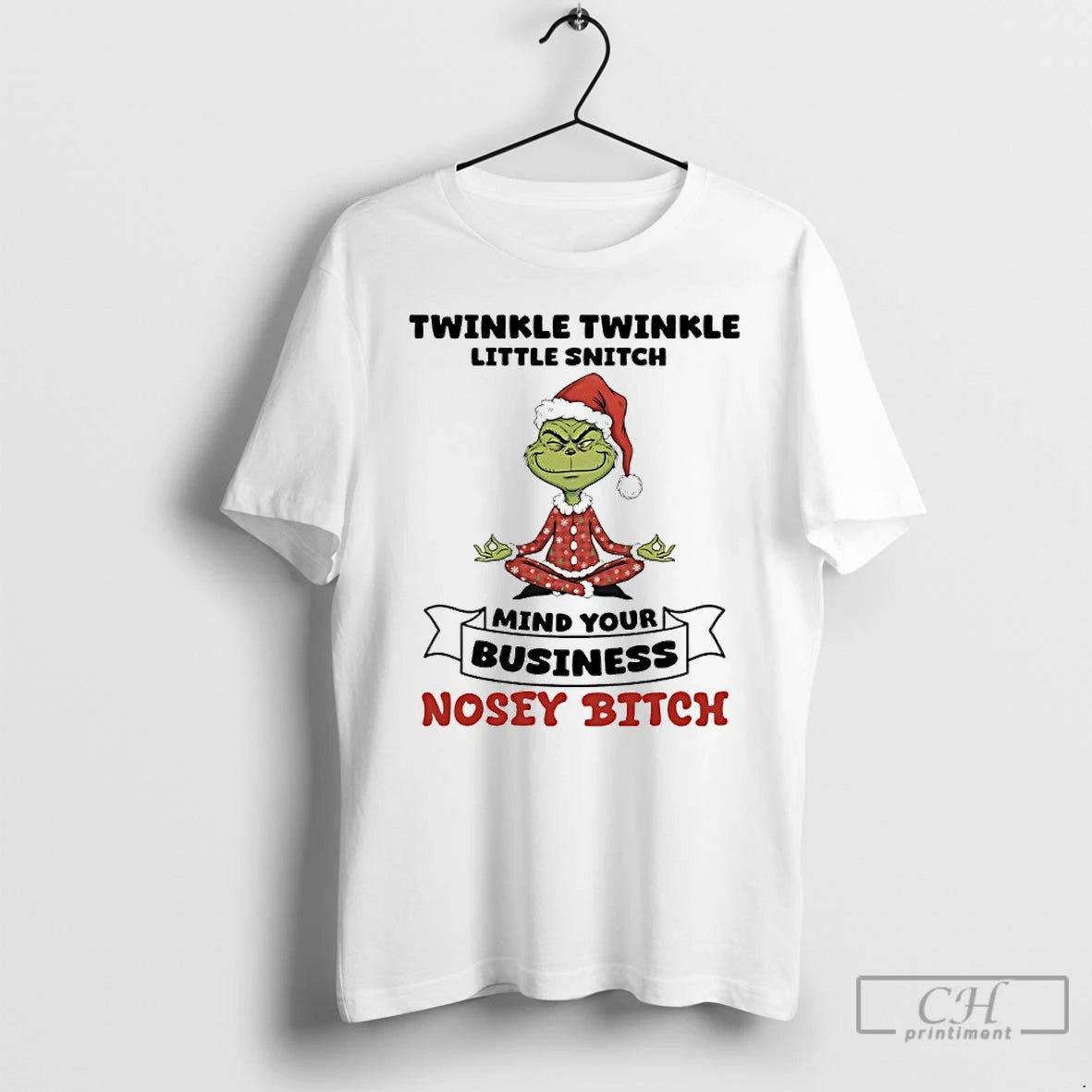 Premium Grinch Christmas Yoga Twinkle Twinkle Little Snitch Mind Your Business Nosey Bitch T Shirts Hoodie, Sweatshirt