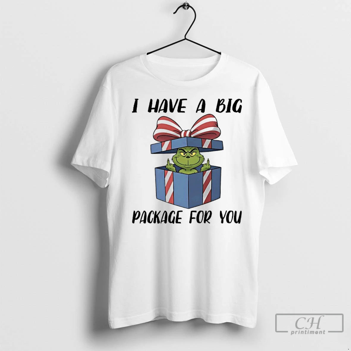 Premium Grinch Christmas Gift I Have A Big Package For You T-Shirts, Hoodie, Sweatshirt | InkNestWear.com