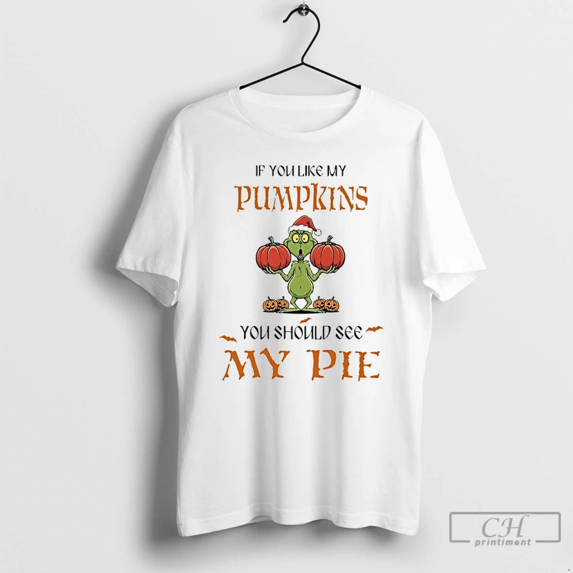 Premium Grinch Halloween If You Like My Pumpkins You Should See My Pie T Shirts Hoodie, Sweatshirt | InkNestWear.com