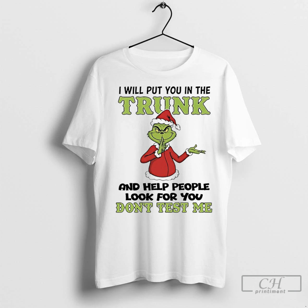 Premium Grinch Santa 2025 I Will Put You In The Trunk And Help People Look T-Shirts, Hoodie, Sweatshirt | InkNestWear.com