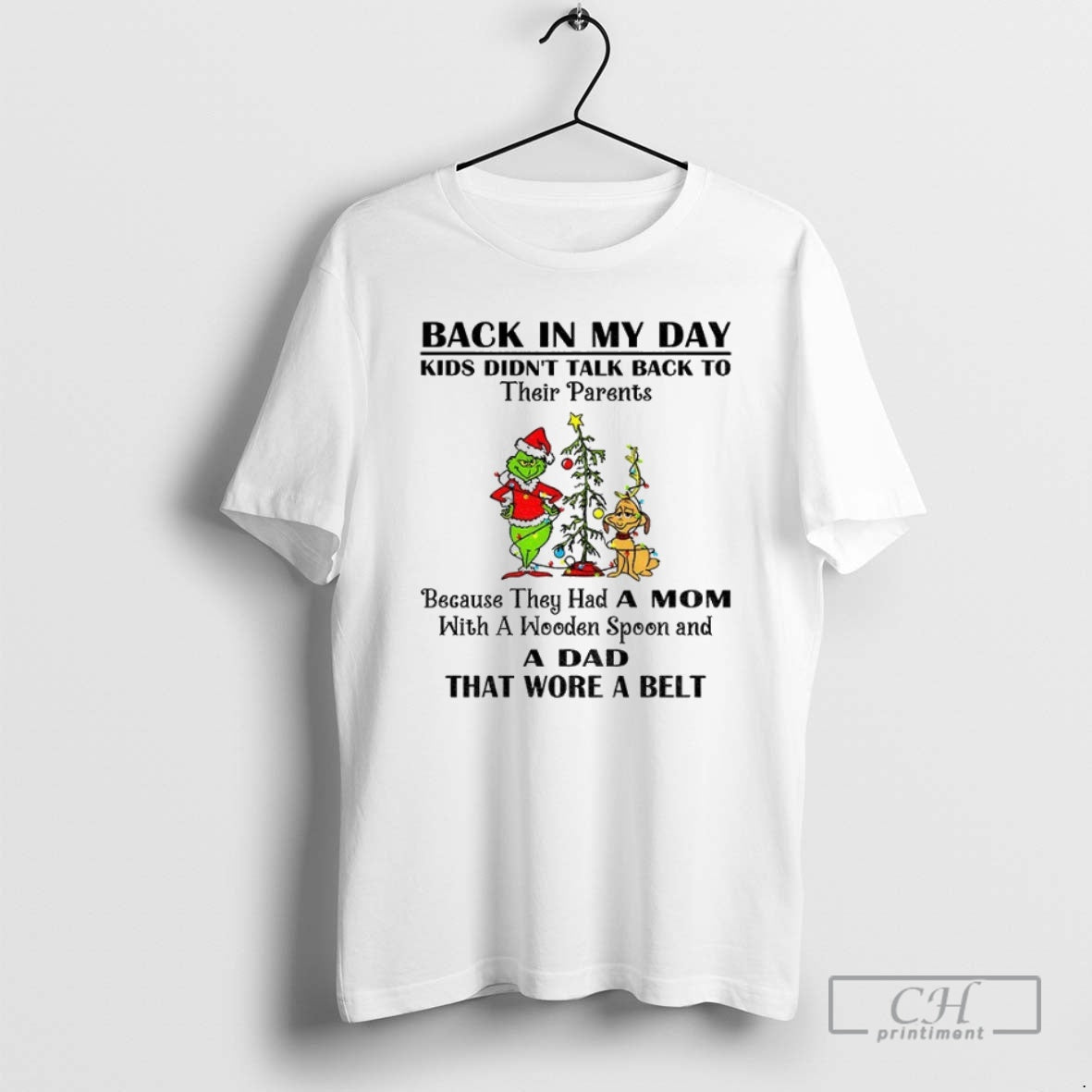 Premium Grinch Santa Claus Back In My Day Kids Didnt Talk Back To Their Parents T-Shirts, Hoodie, Sweatshirt
