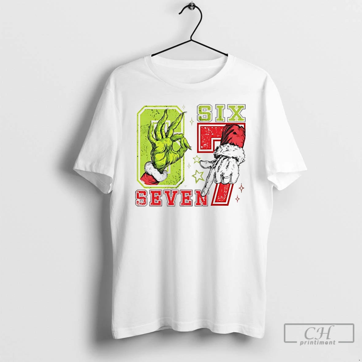 Premium Grinch Six Seven Meme Christmas T-Shirts, Hoodie, Sweatshirt | InkNestWear.com