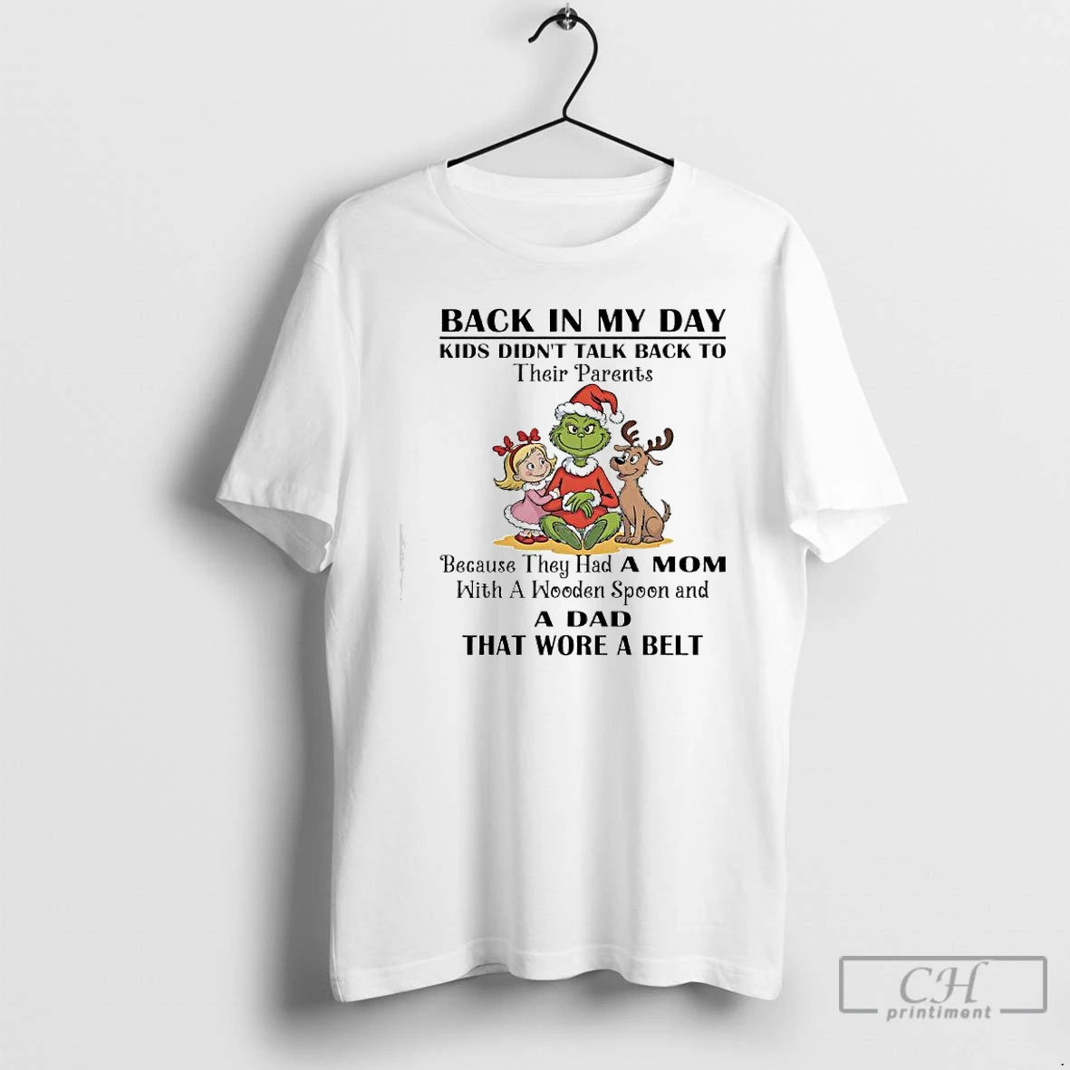 Premium Grinch And Friends Back In My Day Kids Didnt Talk Back To Their Parents T-Shirts, Hoodie, Sweatshirt