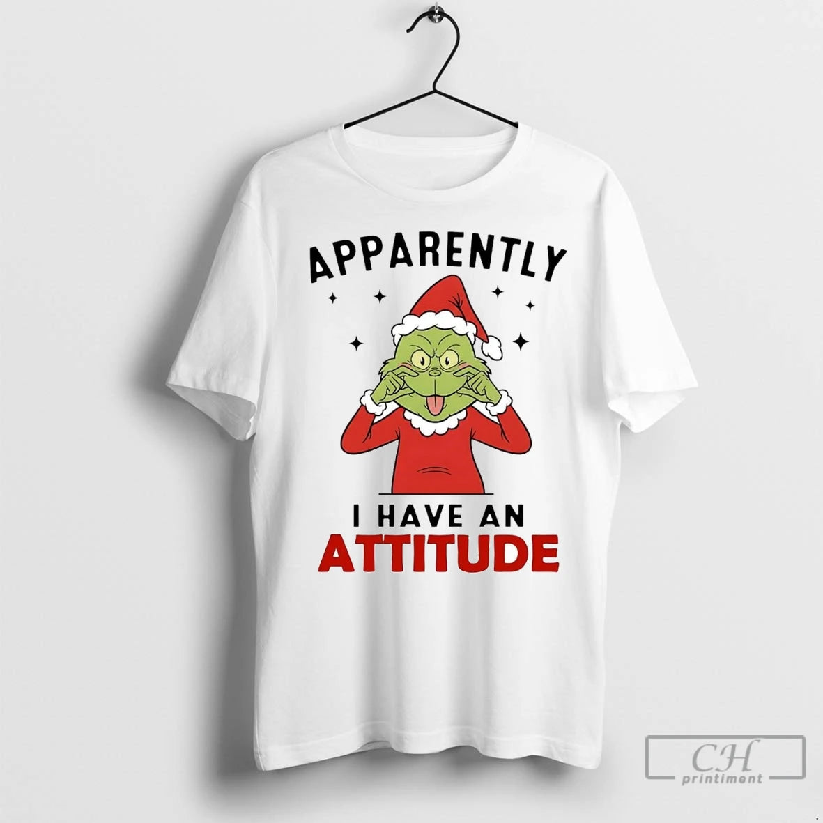 Premium Grinch Apparently I Have An Attitude Christmas T-Shirts, Hoodie, Sweatshirt | InkNestWear.com