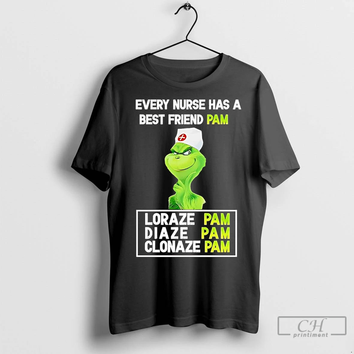 Premium Grinch Every Nurse Has A Best Friend Pam Christmas T-Shirts, Hoodie, Sweatshirt | InkNestWear.com