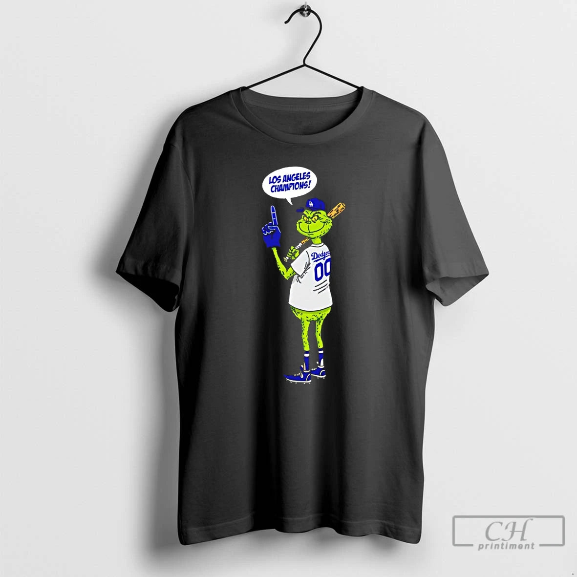Premium Grinch Fan Of Los Angeles Dodgers Champions World Series 2025 Merry Christmas T Shirts Hoodie, Sweatshirt