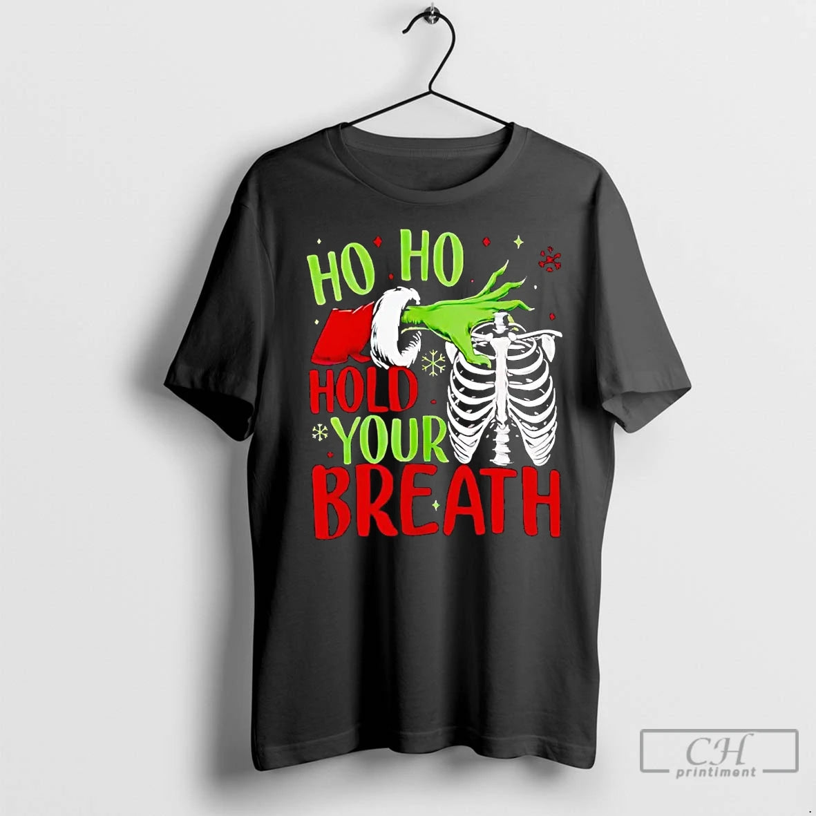 Premium Grinch Ho Ho Hold Your Breath Christmas T-Shirts, Hoodie, Sweatshirt | InkNestWear.com
