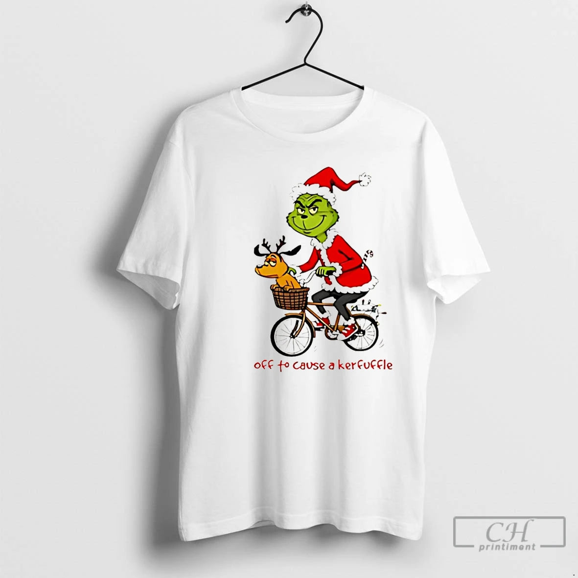Premium Grinch Off To Cause A Kerfuffle Christmas Christmas T Shirts Hoodie, Sweatshirt | InkNestWear.com