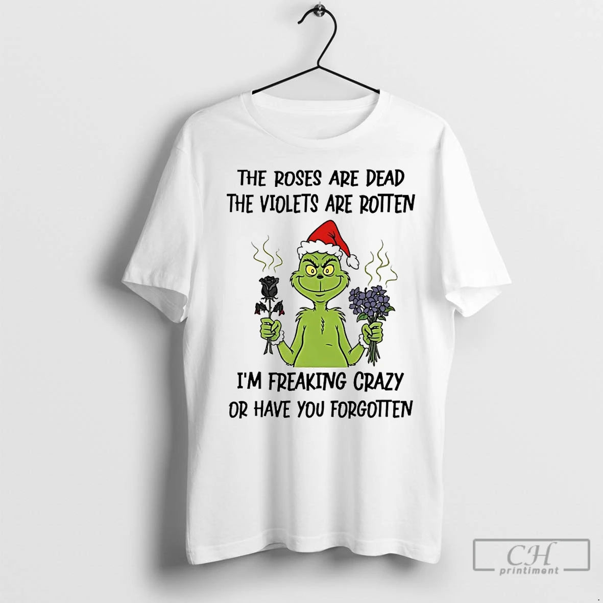 Premium Grinch The Roses Are Dead The Violets Are Rotten Christmas T-Shirts, Hoodie, Sweatshirt | InkNestWear.com