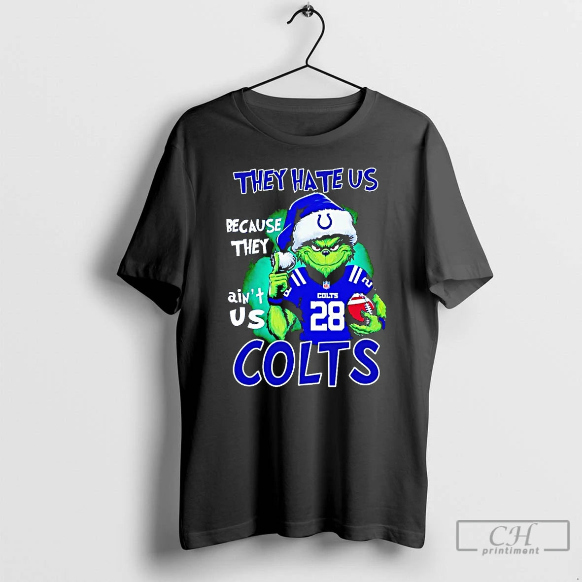 Premium Grinch They Hate Us Because They Aint Us Indianapolis Colts T Shirts