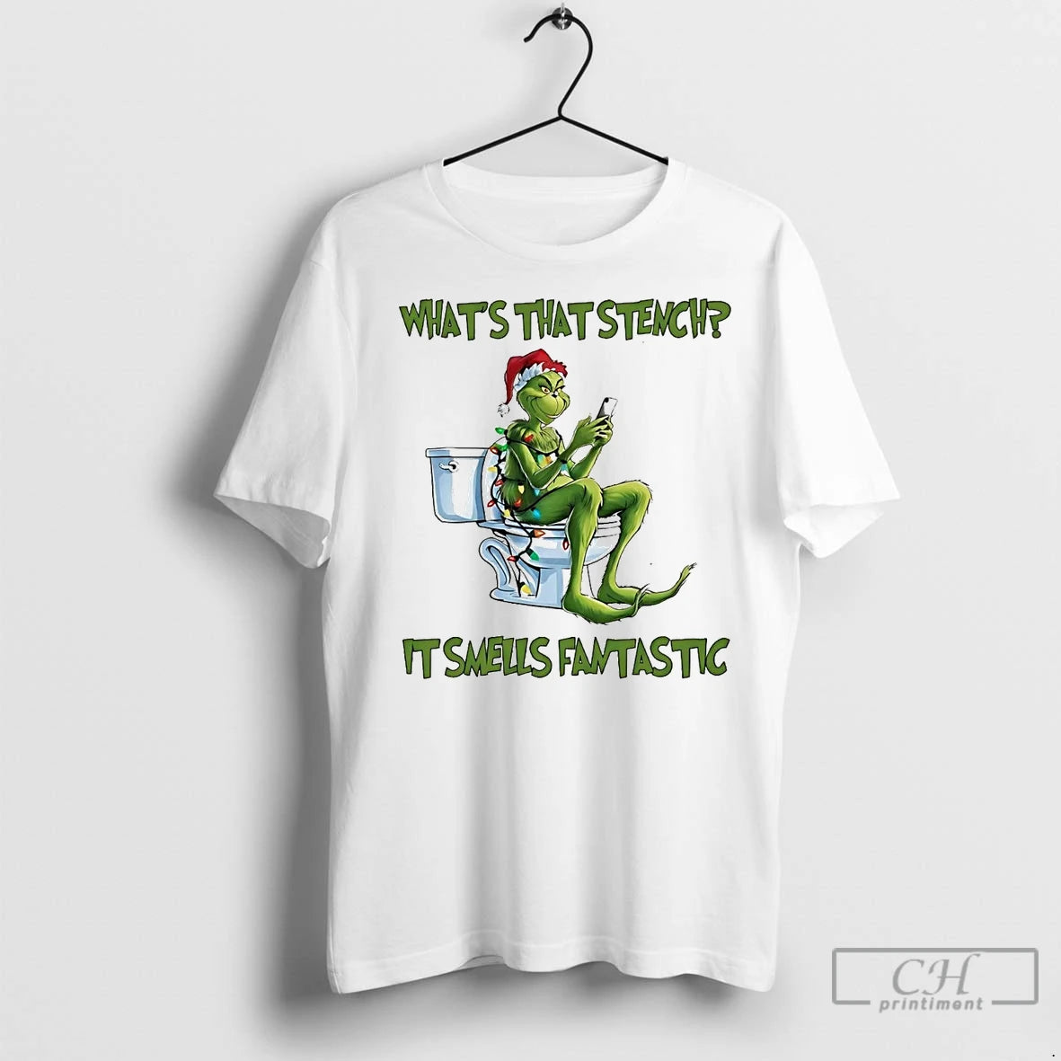 Premium Grinch Whats That Stench It Smell Fantastic Christmas T-Shirts, Hoodie, Sweatshirt | InkNestWear.com