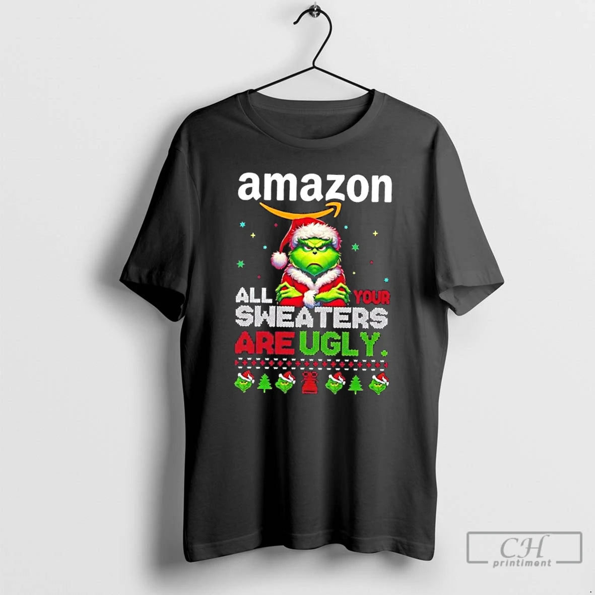 Premium Grinch X Amazon All Your Are Ugly Christmas T-Shirts, Hoodie, Sweatshirt | InkNestWear.com