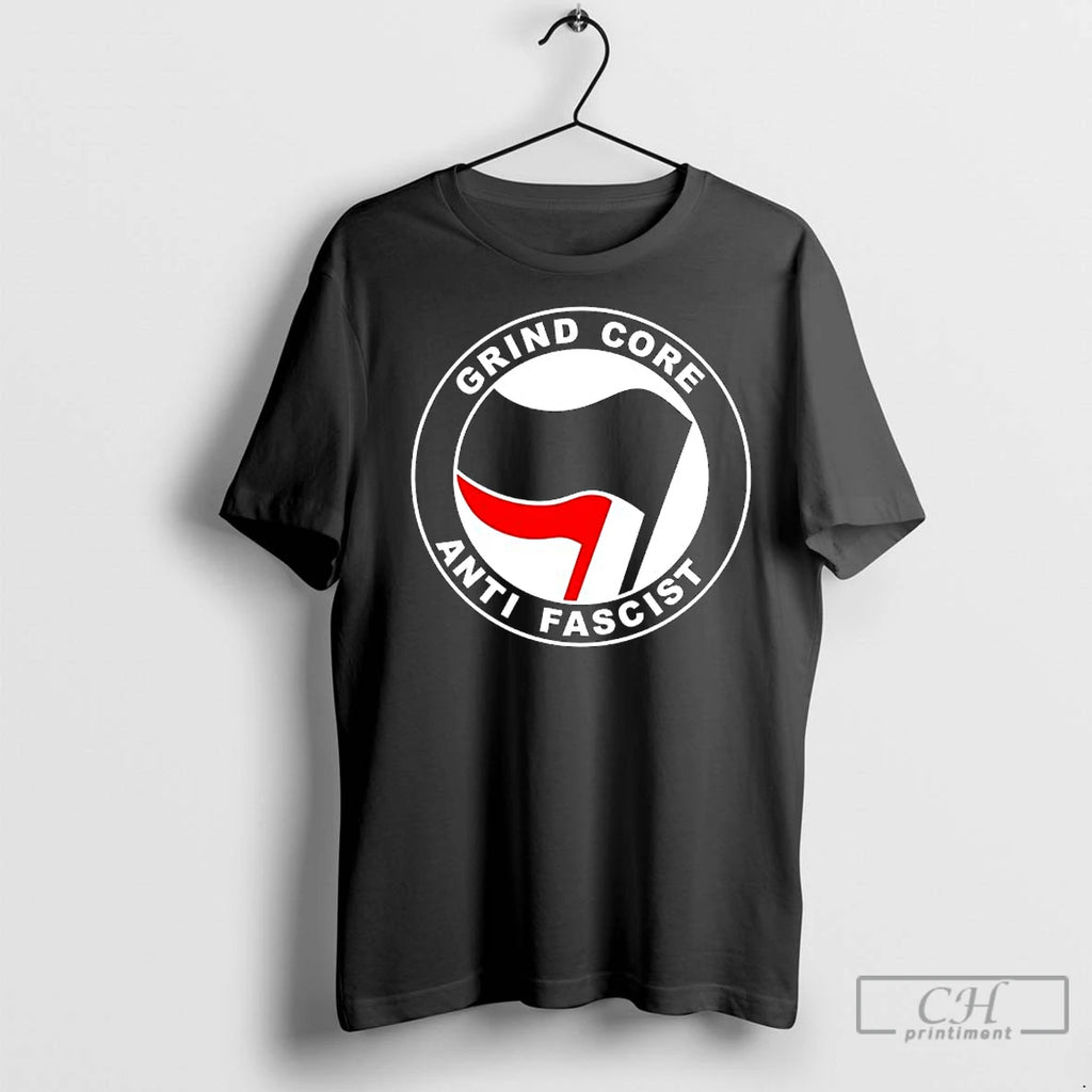 Premium Grind Core Anti Fascist Antifa Logo T-Shirts, Hoodie, Sweatshirt | InkNestWear.com