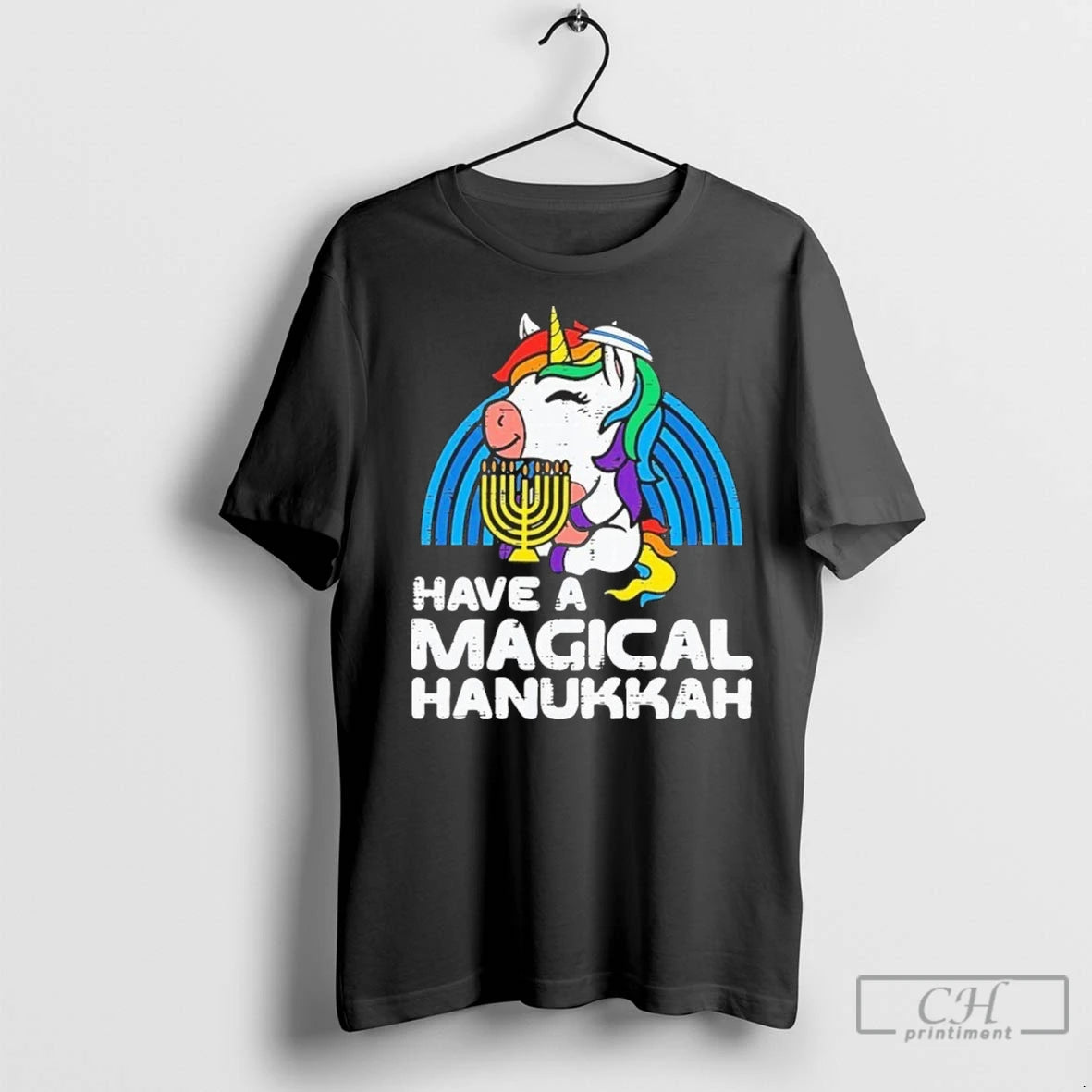 Premium Have Magical Hanukkah Unicorn Chanukah T-Shirts, Hoodie, Sweatshirt | InkNestWear.com