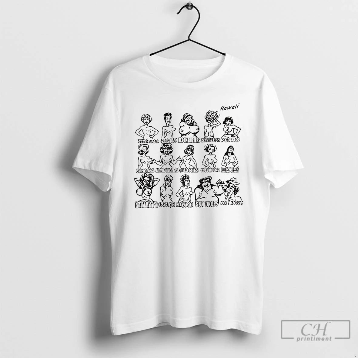 Premium Hawaii Boobs Breasts Types T Shirts Hoodie, Sweatshirt | InkNestWear.com