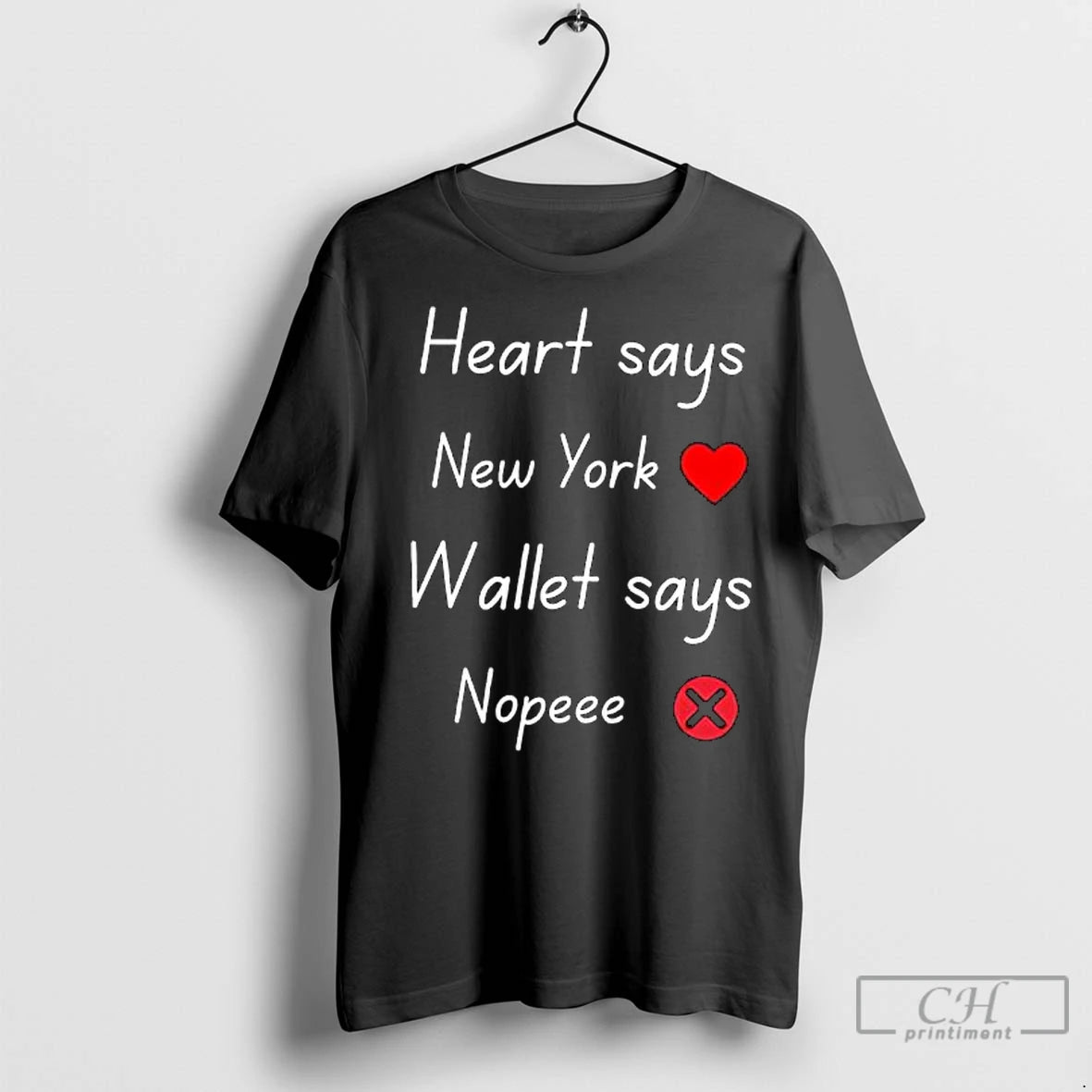 Premium Heart Says New York Wallet Says Nopeee T-Shirts, Hoodie, Sweatshirt | InkNestWear.com