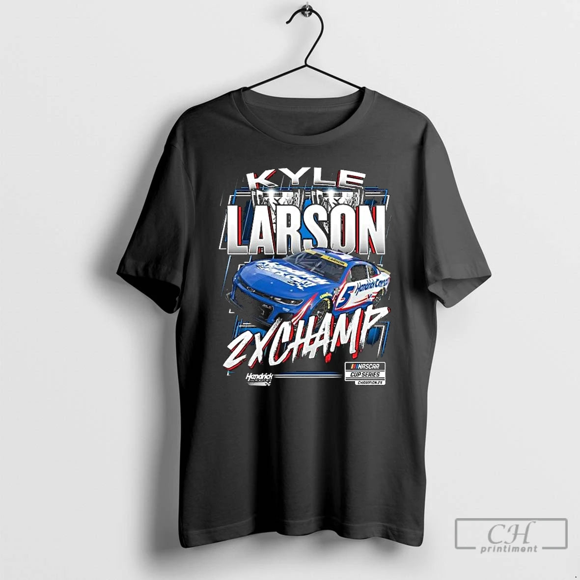 Premium Hendrick Motorsports Team Kyle Larson Two Time Nascar Cup Series Champion Trophy Long Sleve T-Shirts, Hoodie,...