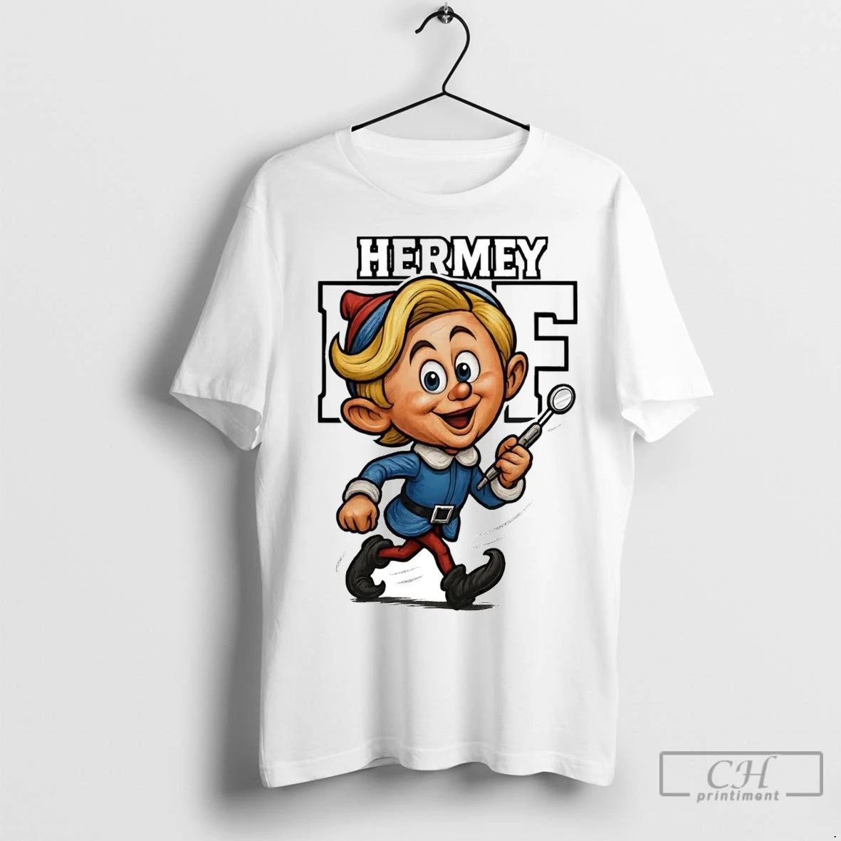 Premium Hermey The Elf Caricature Christmas T-Shirts, Hoodie, Sweatshirt | InkNestWear.com
