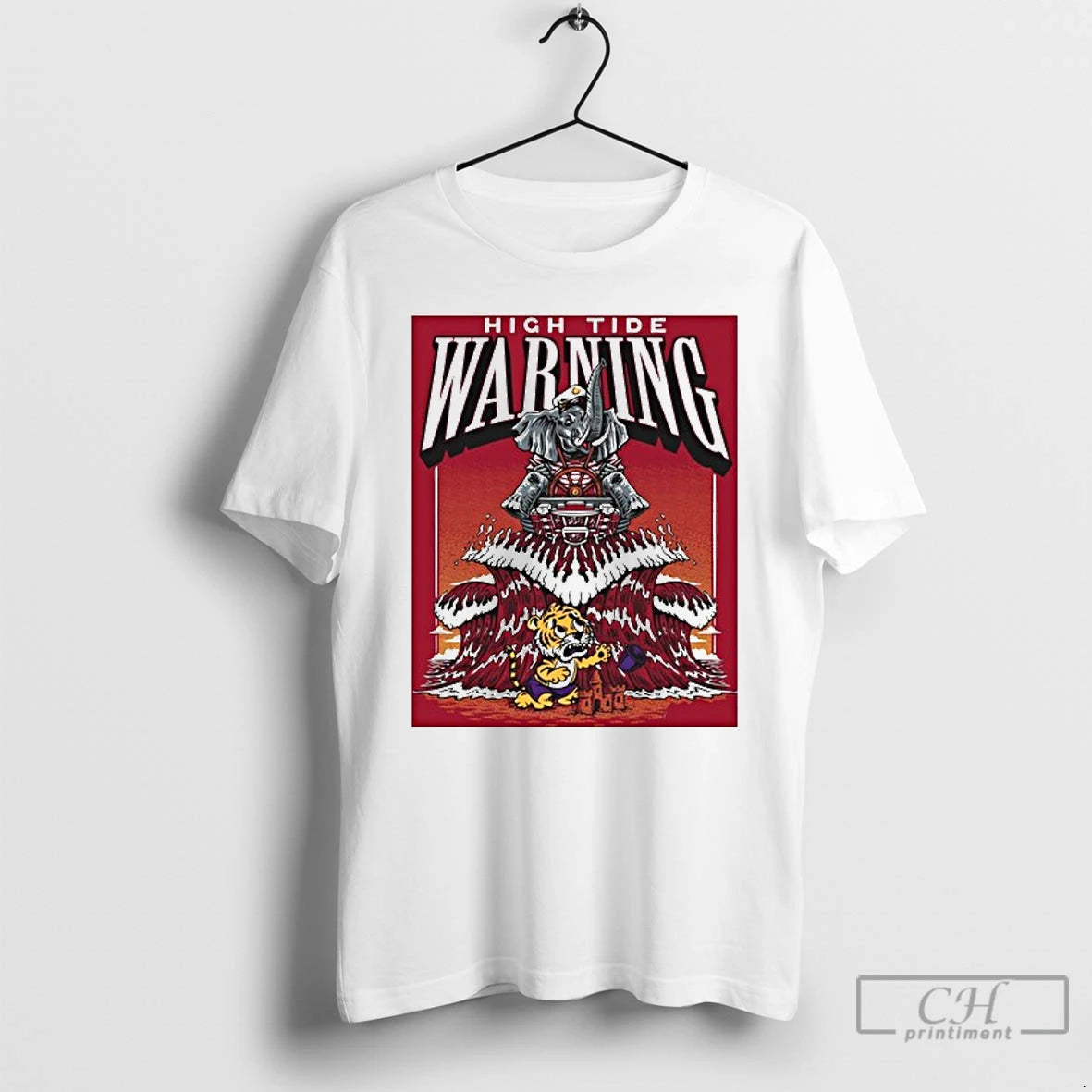 Premium High Tide Warning Alabama Beat Lsu T Shirts Hoodie, Sweatshirt | InkNestWear.com