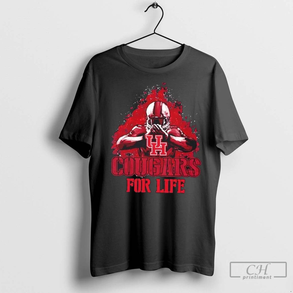 Premium Houston Cougars Football For Life T-Shirts, Hoodie, Sweatshirt | InkNestWear.com