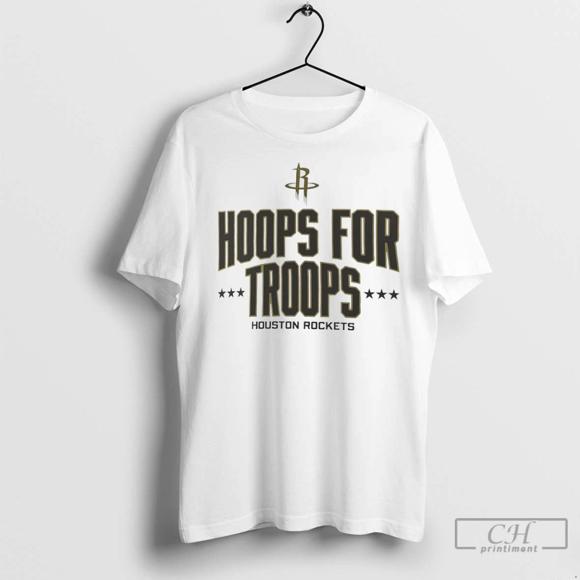 Premium Houston Rockets Hoops For Troops T-Shirts, Hoodie, Sweatshirt | InkNestWear.com
