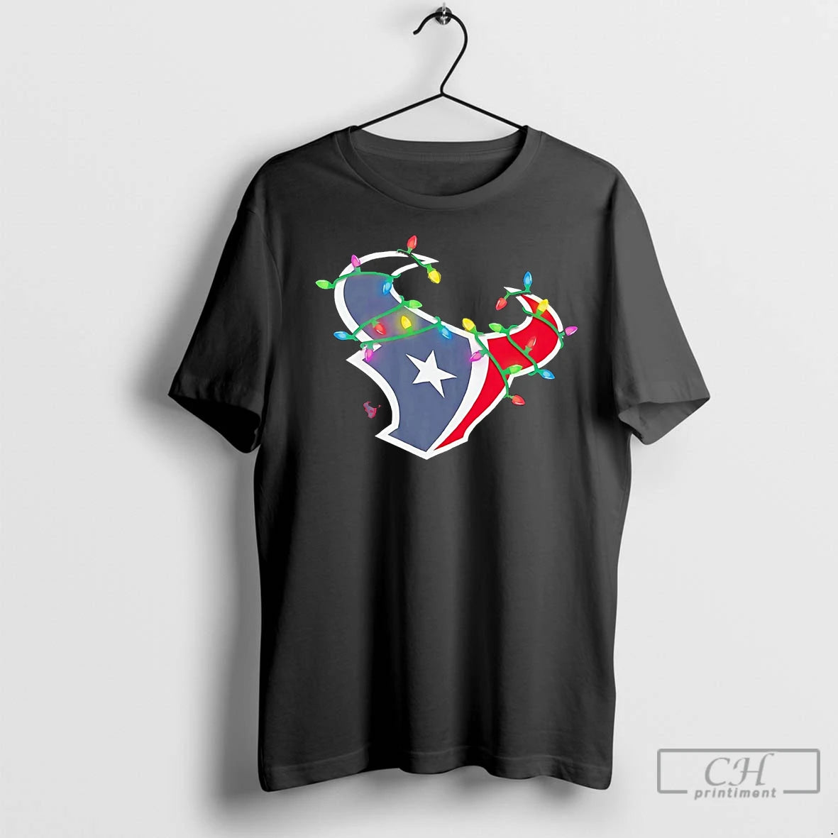 Premium Houston Texans Logo Christmas Light T-Shirts, Hoodie, Sweatshirt | InkNestWear.com